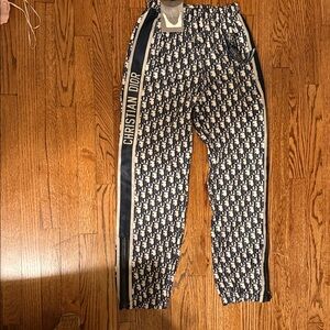 Dior Black and White Monogram Pants